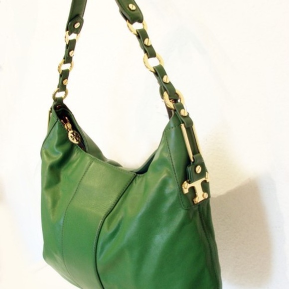 Tory Burch Nico hobo shoulder bag in Emerald Green - Picture 2 of 5